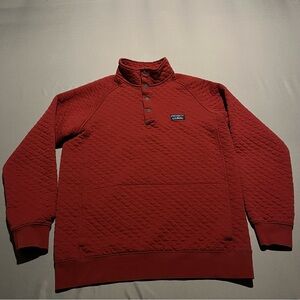 LL Bean Quilted Traditional Fit Sweatshirt Mens Size Medium Tall Snap Closure